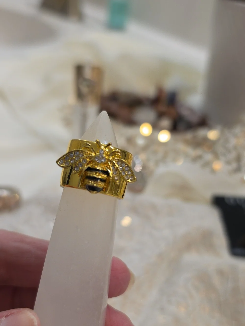 Glam Ring Bundle Of 5 Gold/silvertone Rings